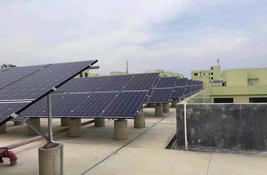 نظام طاقة شمسية داخل الشبكة بقدرة 100 كيلو وات لمصنع التصنيع في الصين