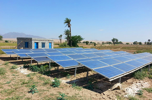 نظام طاقة شمسية خارج الشبكة للمزرعة في ضواحي ليبيا
