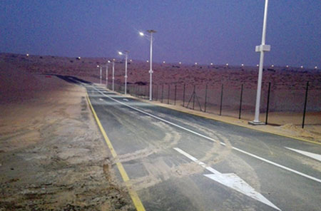 مشروع إضاءة الطريق الهندسي لجزيرة دبي