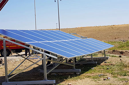 مشروع نظام ضخ المياه بالطاقة الشمسية 6KW في اوغندا