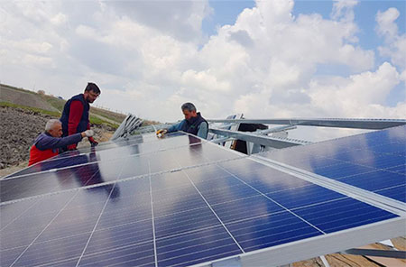 نظام طاقة شمسية خارج الشبكة 10 كيلو وات للزراعة في تركيا