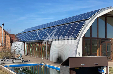 نظام طاقة شمسية خارج الشبكة 25 كيلو وات روماني للمصنع