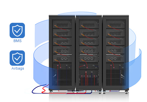 نظام إدارة BMS مدمج ، والذي يمكنه مراقبة وحدة البطارية والنظام وإدارتها بفعالية لضمان التشغيل الآمن والموثوق.