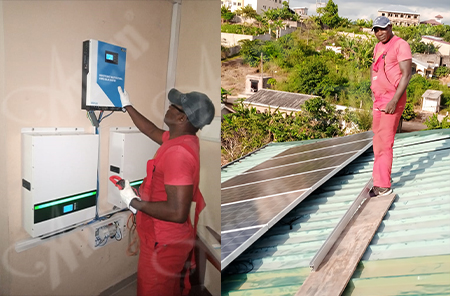 بطارية ليثيوم Anern 5.5 كيلو وات أنظمة طاقة شمسية خارج الشبكة في Cameroon