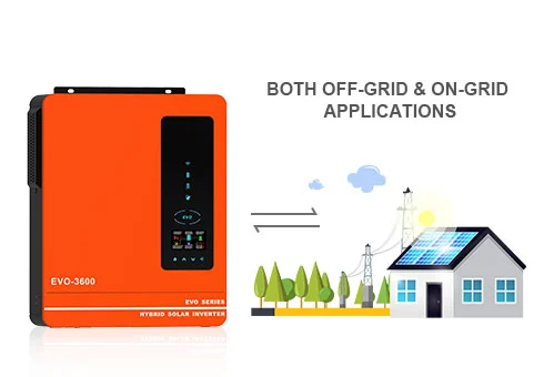 متوافق مع كل من التطبيقات خارج الشبكة & داخل الشبكة ، قادر على تغذية الطاقة الشمسية الفائضة في الشبكة.
