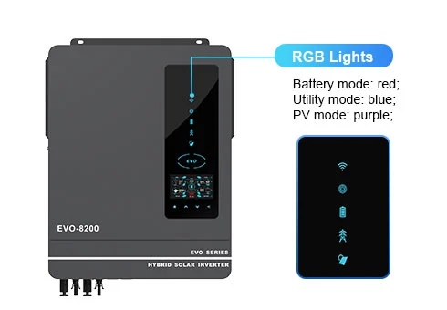 إضاءة RGB لأوضاع العمل المختلفة: وضع البطارية ووضع المرافق ووضع الكهروضوئية.