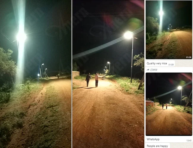 مصباح شارع شمسي متكامل من Anern