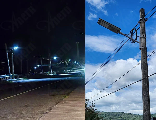 مصباح Led متكامل بالطاقة الشمسية