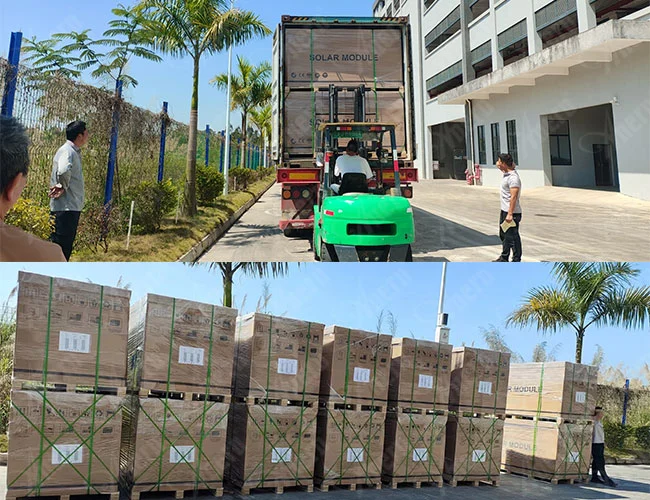 Anern أحادية الألواح الشمسية ثنائية الوجه
