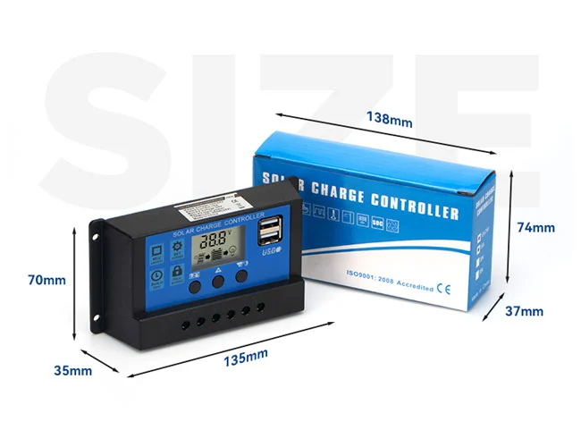 وحدة تحكم شحن شمسية PWM