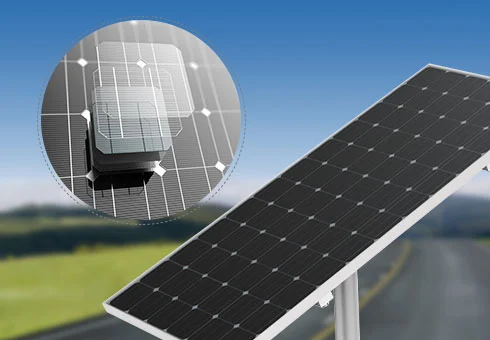 مصباح شارع شمسي اثنان في واحد