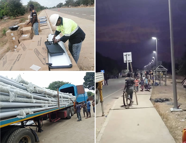 ضوء الشارع أدى الشمسية المتكاملة