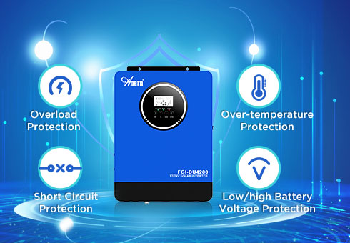 تصميم متعدد الحماية: يشمل الحماية من الحمل الزائد ، والإفراط في درجة الحرارة ، ودائرة كهربائية قصيرة ، والجهد المنخفض/العالي للبطارية.